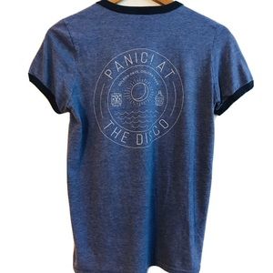 Panic at the Disco band Blue Small Golden Days cotton T Shirt